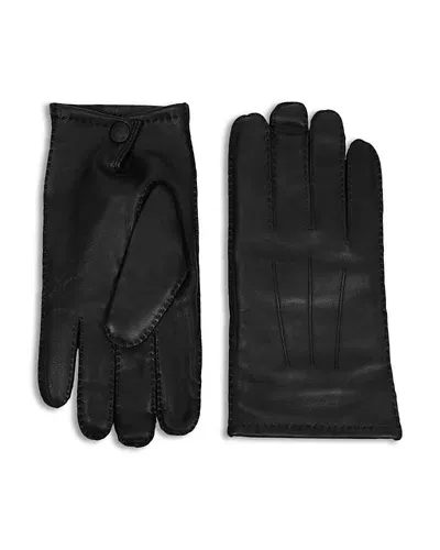 The Kooples Black Leather Gloves