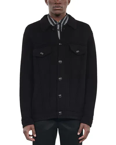 The Kooples Button Front Cardigan Sweater In Black