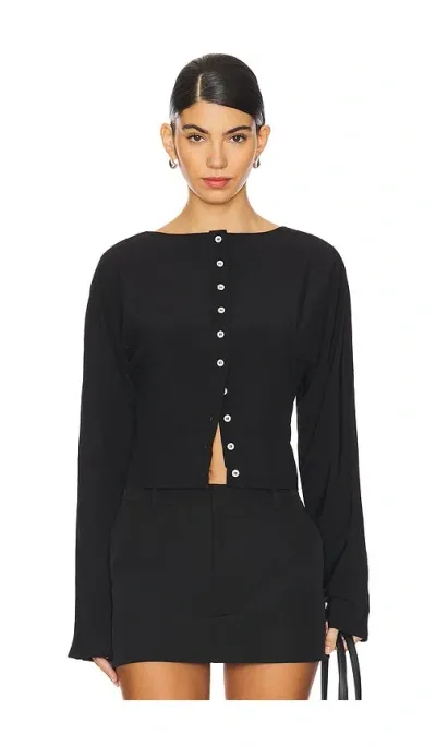 The Line By K Zhade Top In Black