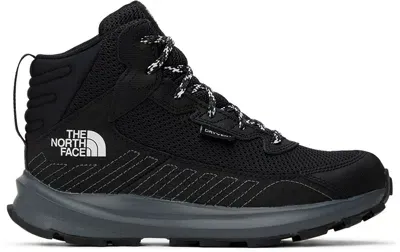 The North Face Kids Black Fastpack Hiker Mid Waterproof Boots In Tnf Black/tnf Black