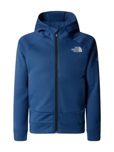 The North Face Logo-print Hoodie In Blau