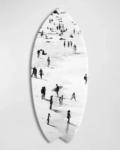 The Oliver Gal Artist Co. Decorative Skimboard Art In White/ Black