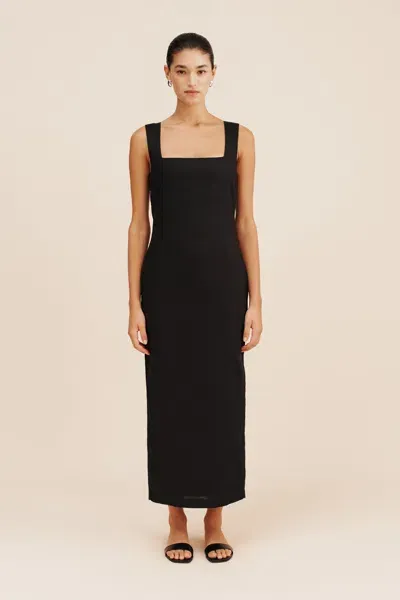 The Posse Alice Midi Dress In Black