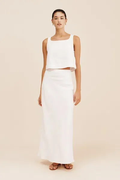 The Posse Aurora Skirt In White