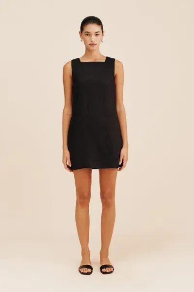 The Posse Emma Shift Dress In Black