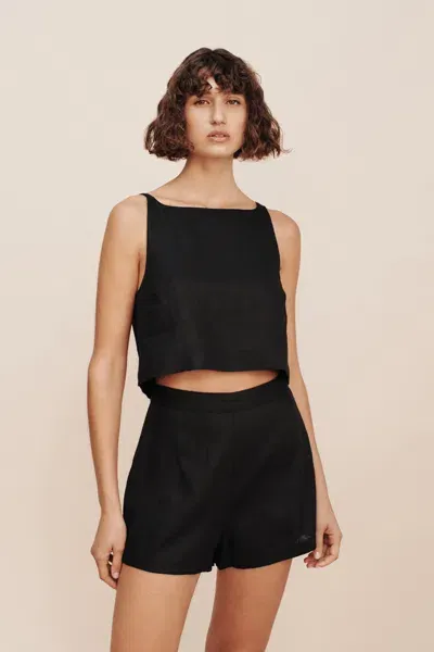 The Posse Jordan Crop Top In Black