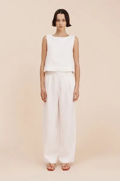 The Posse Lorenzo Pant In White