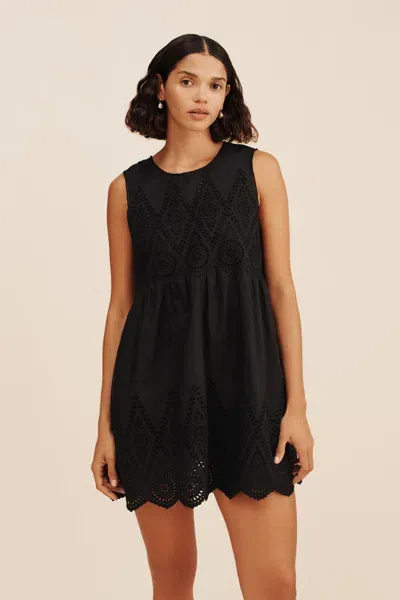 The Posse Louisa Mini Dress In Black