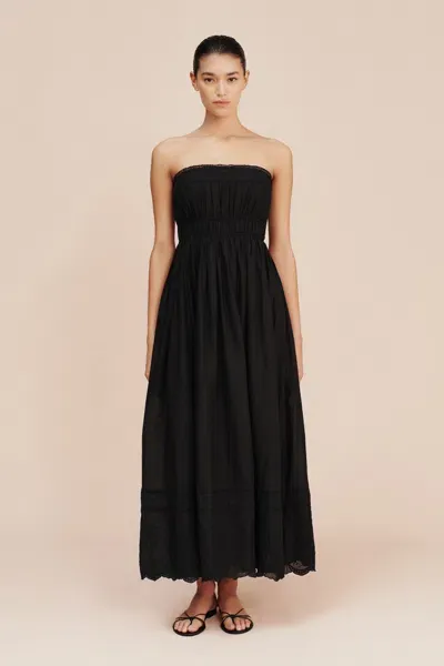 The Posse Mylah Strapless Dress In Black