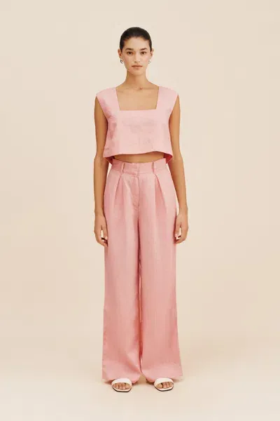 The Posse Presley Trouser In Pink