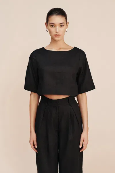 The Posse Shay Top In Black