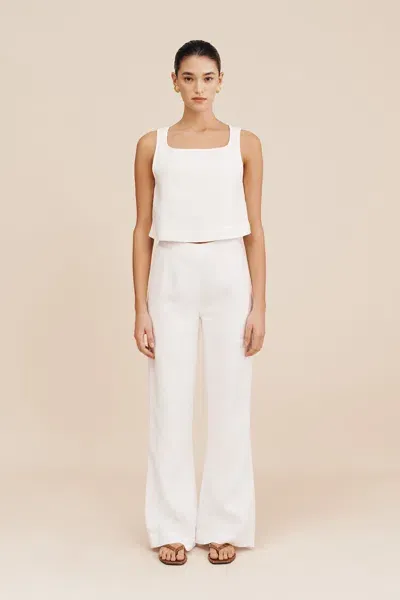 The Posse Tia Trouser In White