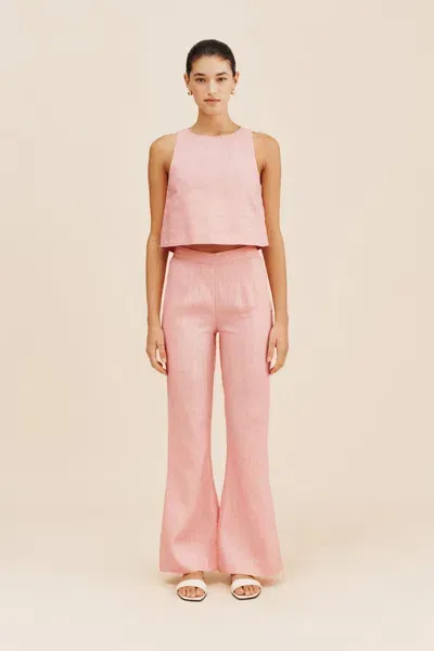 The Posse Tia Trouser In Pink