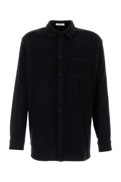 The Row Black Stretch Cashmere Blend Ezra Shirt