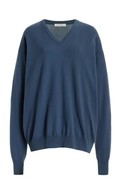 The Row Gracy Cashmere Sweater In Blue