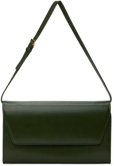 The Row Envelope Clutch Bag In Green