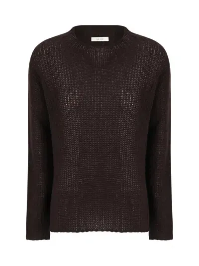 The Row Helios Brushed Jumper In Brown