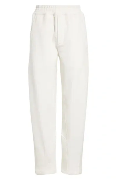 The Row Koa Cotton Blend Jersey Sweatpants In White