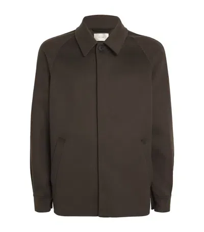 The Row Stender Cashmere Jacket In Green