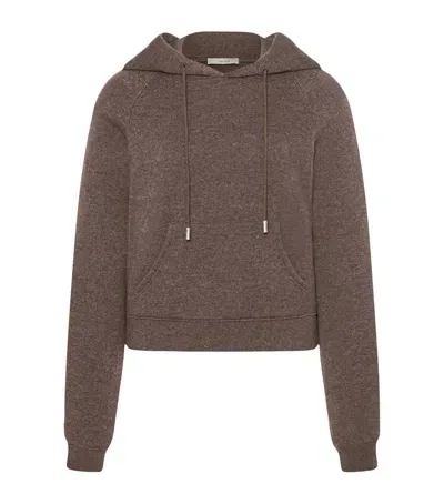 The Row Timmi Cashmere-blend Sweatshirt In Brown