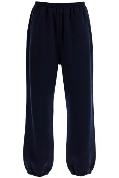 The Row Zaven Cashmere And Cotton Joggers In Blue