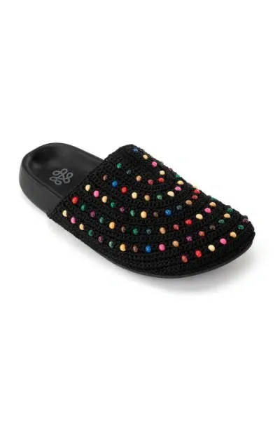 The Sak Bolinas Clog In Black Multi Beads