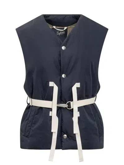 The Seafarer Jacket Vest In Blue