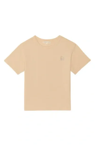 The Sunday Collective Kids' Natural Dye Everyday T-shirt In Light Yellow