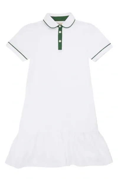 The Sunday Collective Kids' Play Polo Dress In White