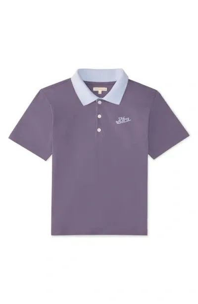 The Sunday Collective Kids' Play Polo In Purple