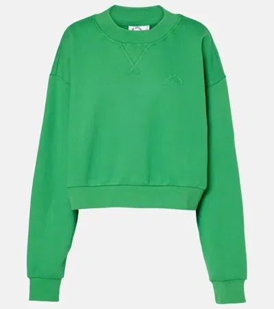 The Upside Drifter Dominique Cotton Fleece Sweatshirt In Green