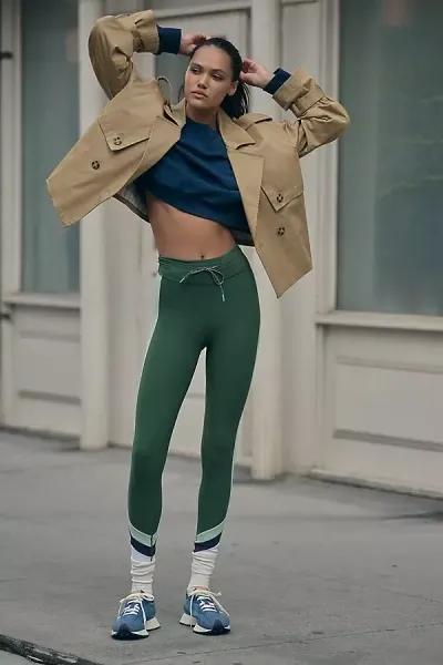 The Upside Superdream 25in Midi Pant In Green