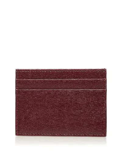 The Men's Store At Bloomingdale's Saffiano Leather Card Case - Exclusive In Burgundy