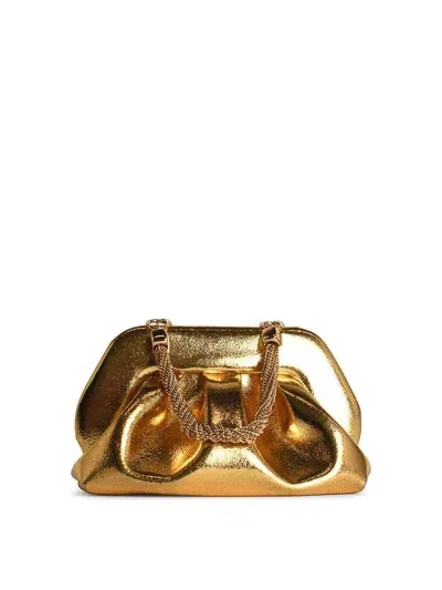 Themoirè Tia Gold Palm Bag