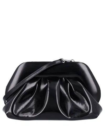 Themoirè Clutch In Black