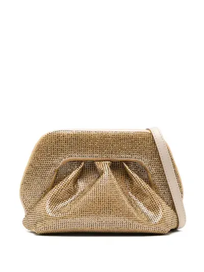 Themoirè Gea Clutch Bag In Gold