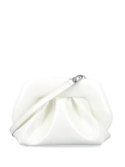 Themoirè Gea Clutch Bag In White