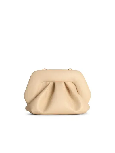 Themoirè Gea Cream Vegan Leather Bag In White