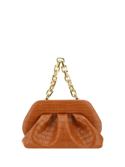 Themoirè Tia Croco Bag In Orange