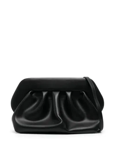 Themoirè Bios Vegan Leather Clutch In Black