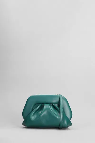 Themoirè Tia Vegan Fabric Clutch In Green