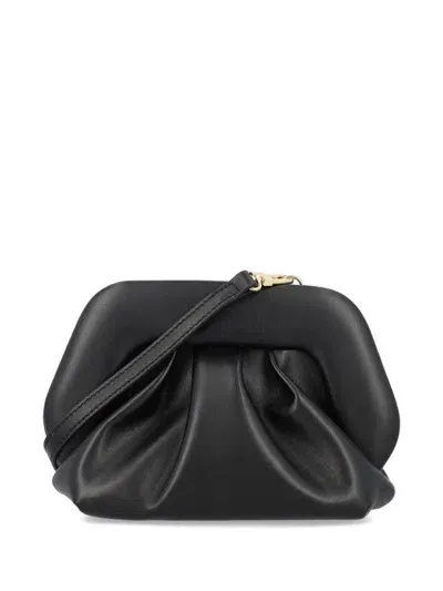 Themoire' Gea Vegan Leather Clutch In Black