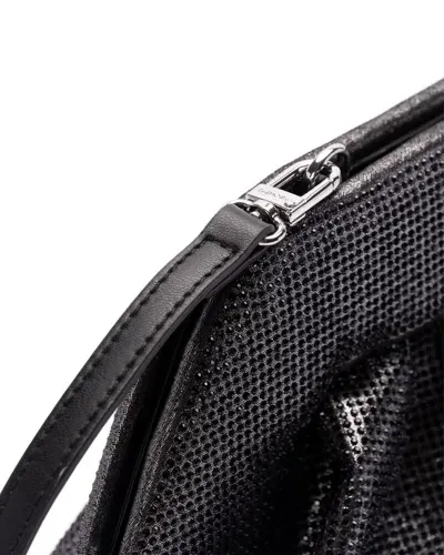 Themoirè Handbag In Black