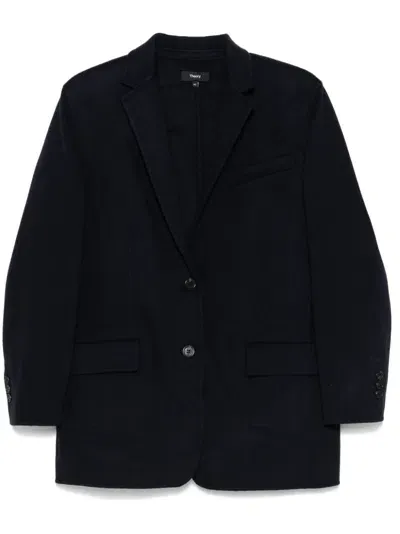 Theory Cashmere Blazer In Blue