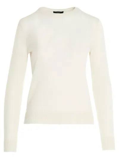 Theory Cashmere Sweater In White