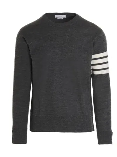 Thom Browne 4 Bar Sweater In Gray