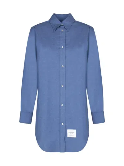 Thom Browne Chemisier Dress In Blue