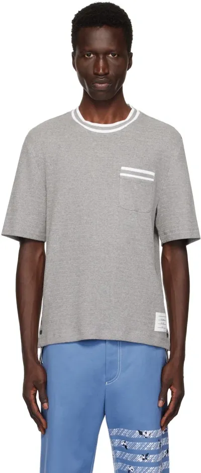 Thom Browne Gray Patch Pocket T-shirt