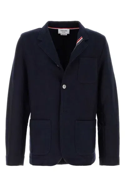 Thom Browne Jackets And Vests In Blue