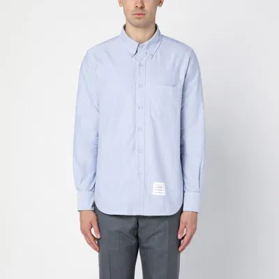 Thom Browne Light Blue Cotton Button-down Shirt